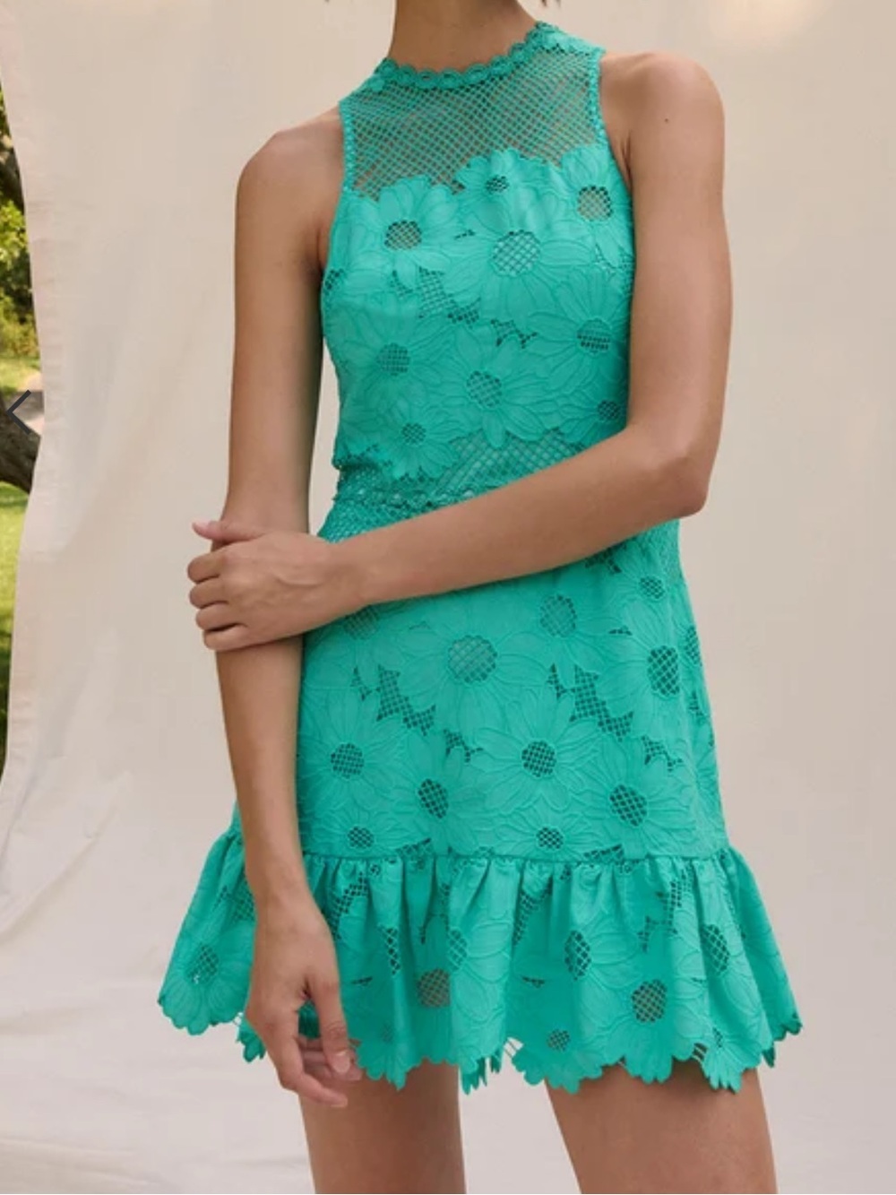 Saylor Tuckernuck Wanda dress teal extra small